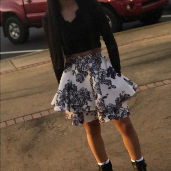 2 pc black and white prose dress size 1 - Picture 3 of 3